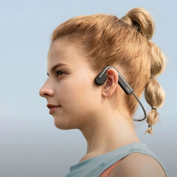 Shokzs Openmove Grey, Cuffie bluetooth a conduzione ossea progettate per uso quotidiano dagli sportivi