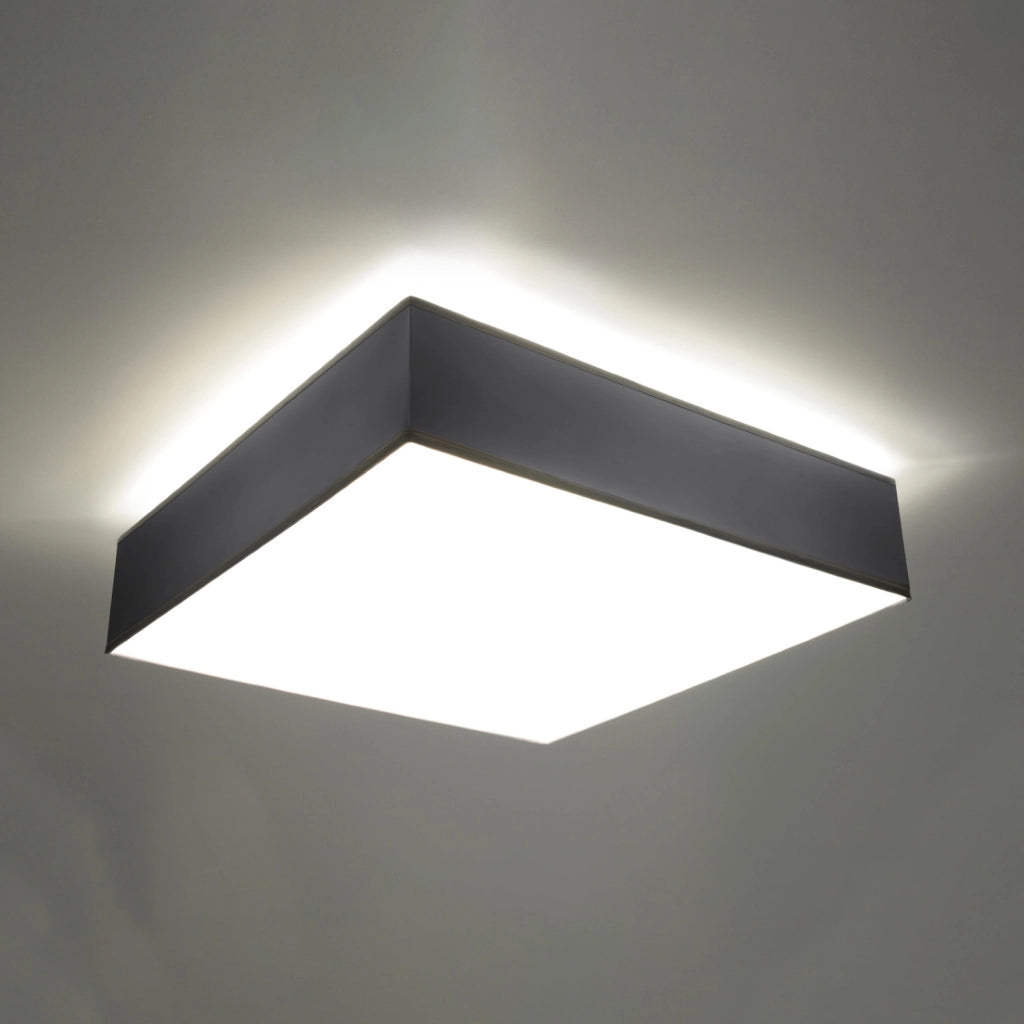 Plafoniera quadrata ANUBIS 45x45 grigia 3xE27 Pure Lume