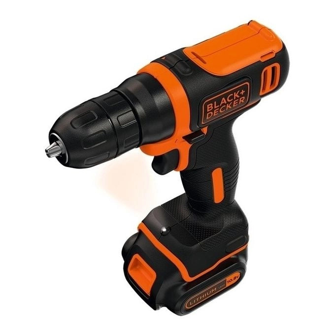 Black & Decker BDCD12-QW trapano Senza chiave Nero, Arancione