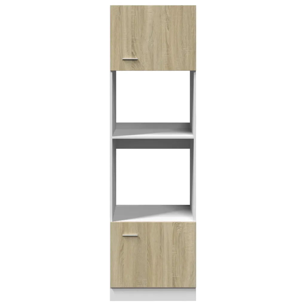 Mobile per Microonde Â“LyonÂ” Rovere Sonoma 60x57x207 cm