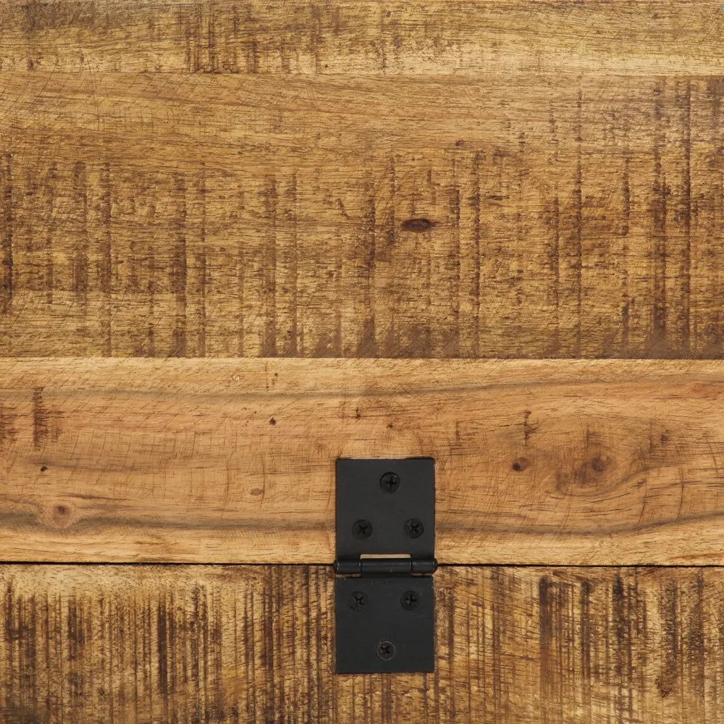 Panca Portaoggetti-Credenza 120x30x40cm Legno Massello Recupero
