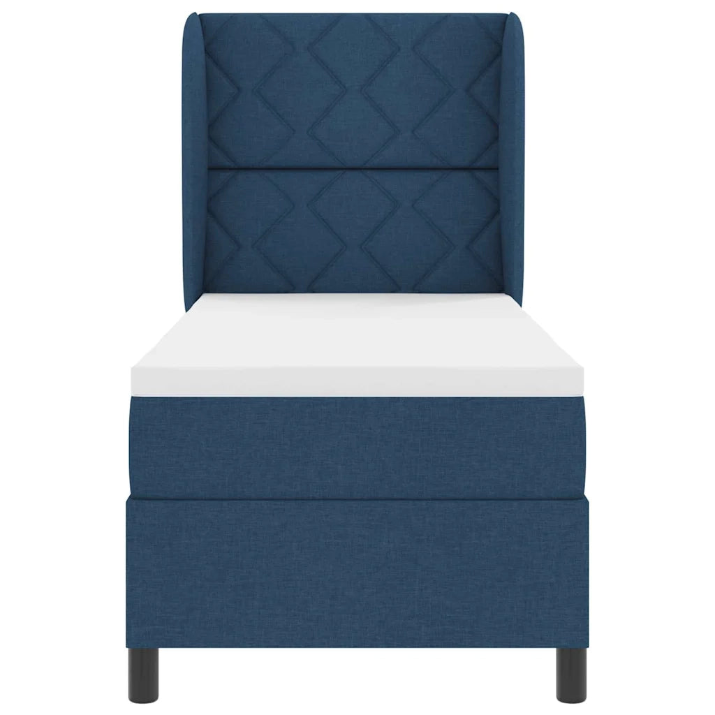 Letto a molle con materasso Blu 80 x 200 cm Tessuto 3340598