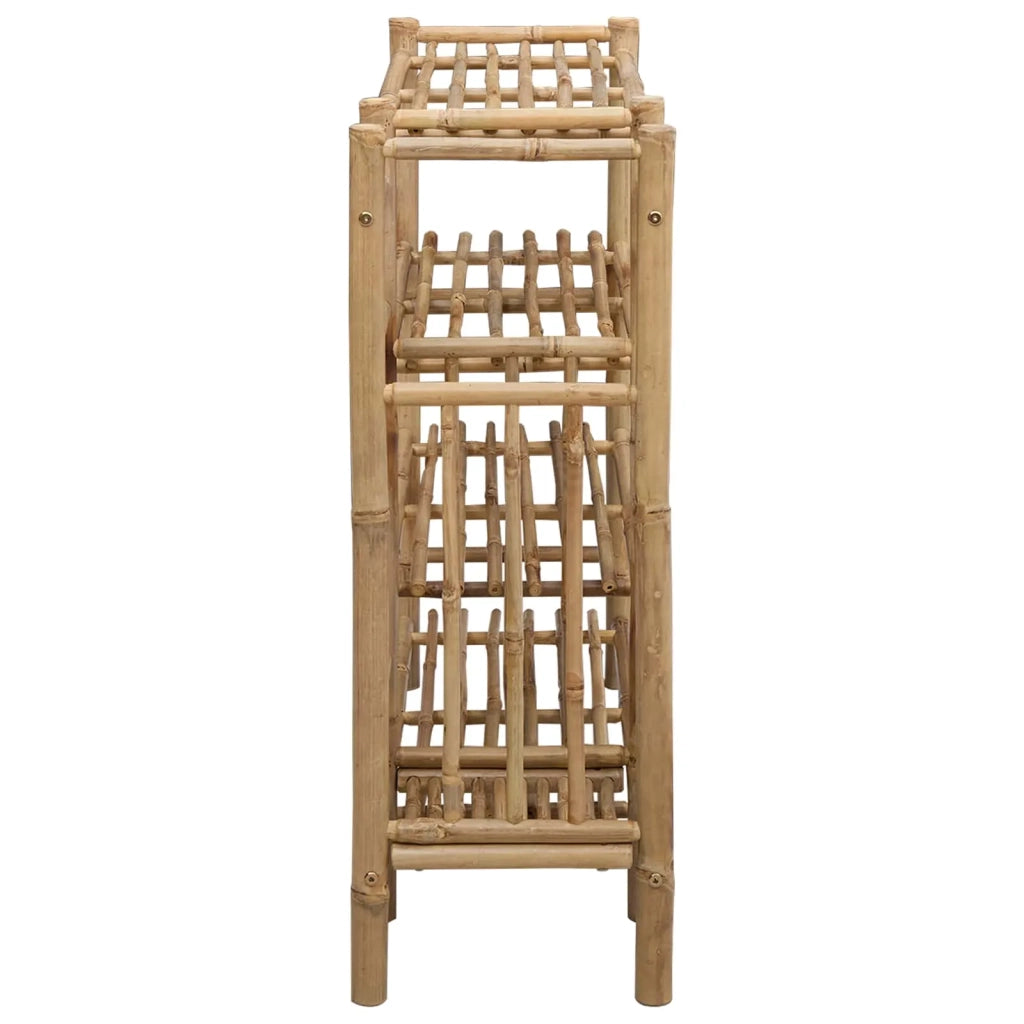 Scarpiera con lo scaffale Naturale 88 x 27 x 80 cm Bambù