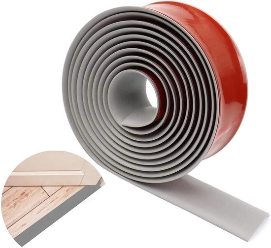 Profilo di transizione in vinile autoadesivo, acqua resistente, per pavimenti | Striscia di transizione da pavimento a vinile per pavimenti | Striscia di copertura non perforata | Striscia di tocca porta 1m
