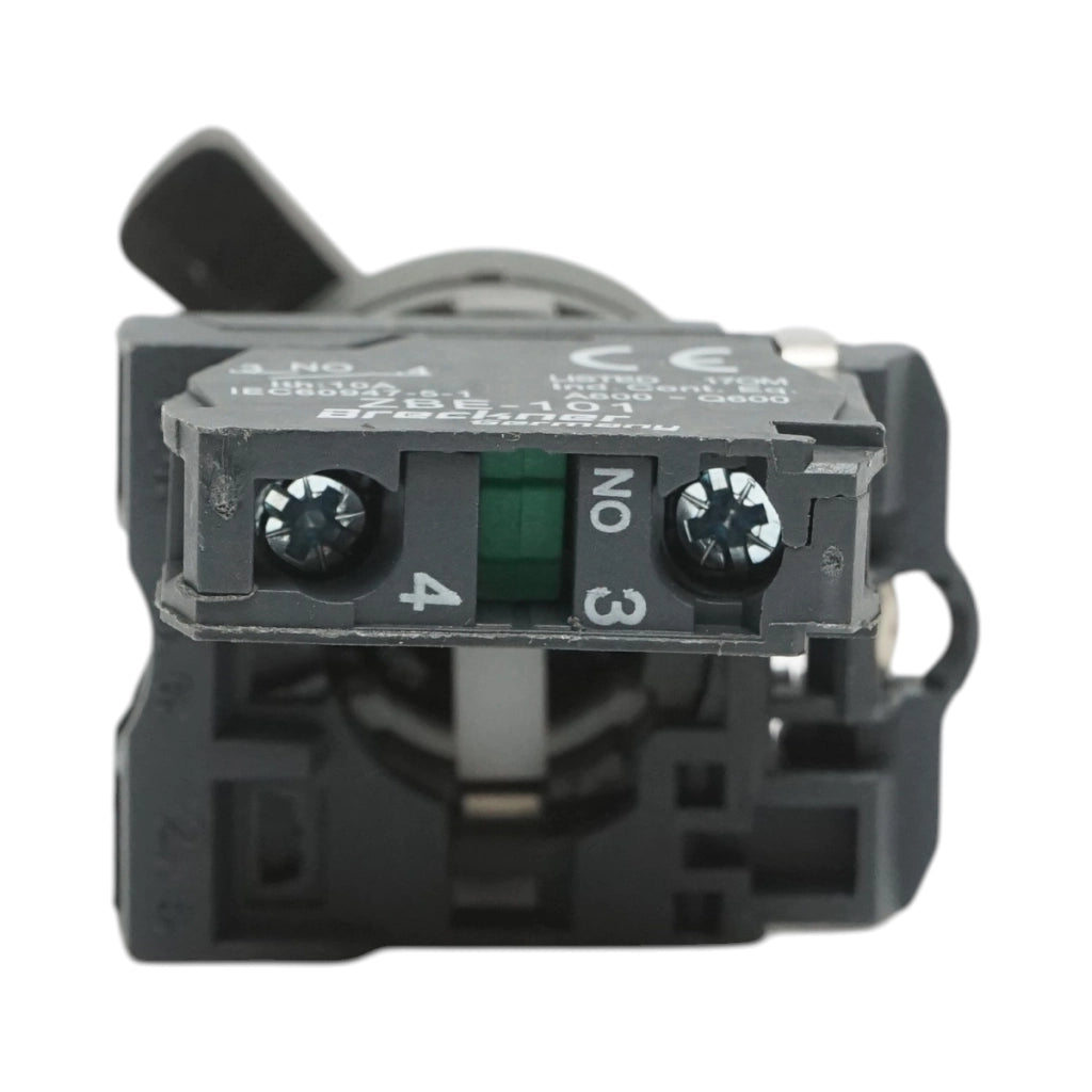 Selettore a 2 posizioni con ritorno, nero, 1NO, 240V/10A, TB5-AJ41 Breckner Germany