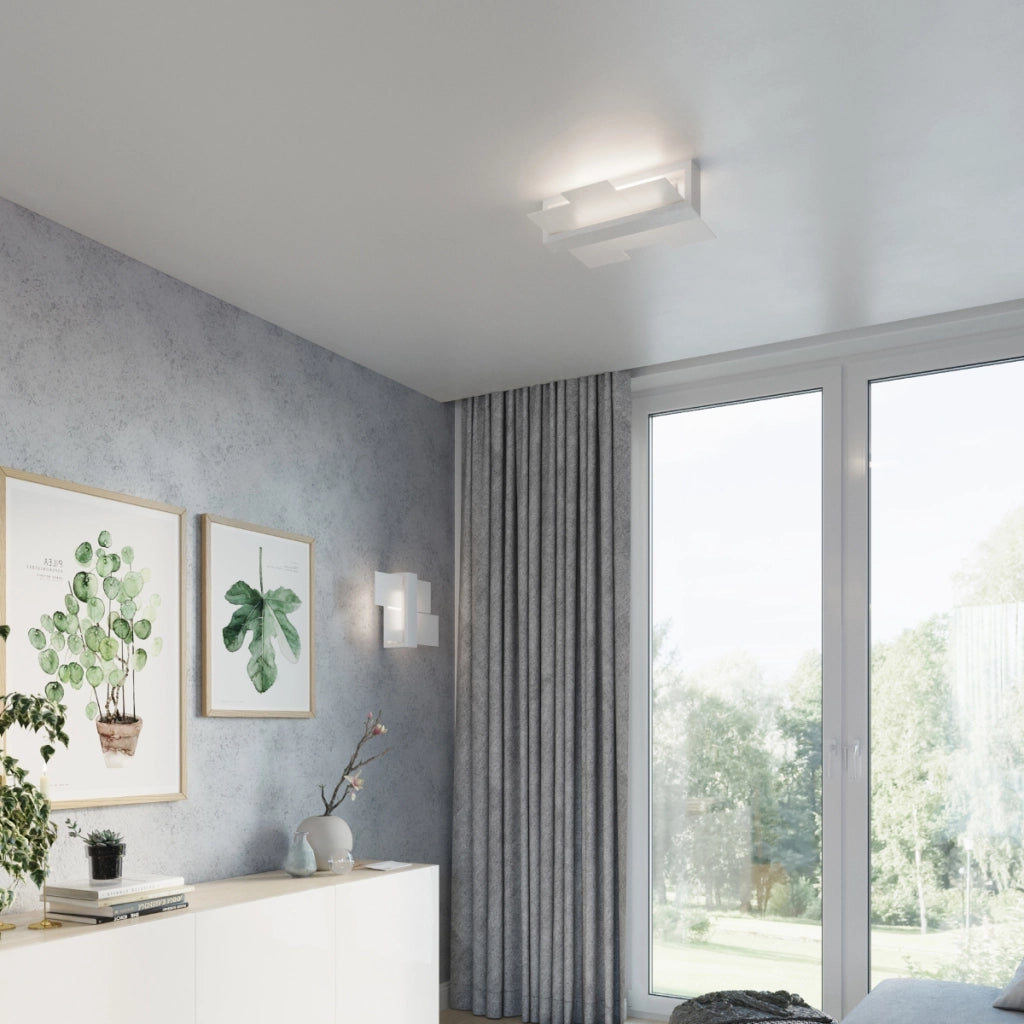 Lampada da parete moderna scandinava a soffitto FENIKS Peach Puff 2x15W LED