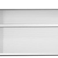 Pensilina da Esterno per Finestre e Porte in Policarbonato e Alluminio, 200x96x27cm, Trasparente