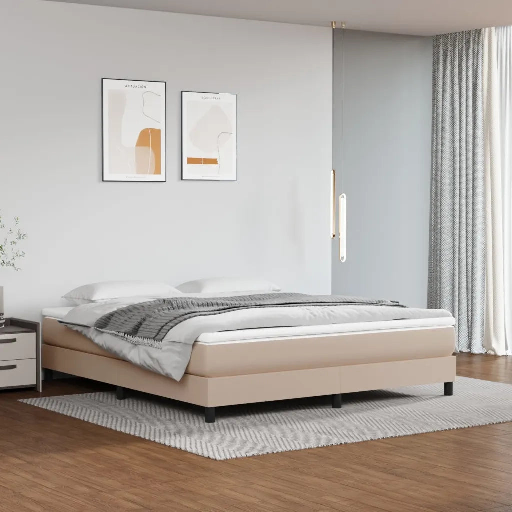 vidaXL Giroletto Cappuccino 160x200 cm in Similpelle