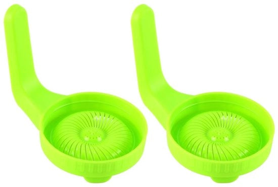 Set di coperchi 2 pezzi - Adatto per contenitori Weck da 86 mm - Progettazione ergonomico - Colore verde - Ideale per i semi - Coperchio per semi