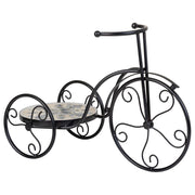 Supporto bici in mosaico Beige e ferro battuto 53x23,5x36h