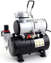 Compressore a pennello con serbatoio di aria, flusso d'aria potente e pressione d'aria, serbatoio di pressione, 4 bar, arresto automatico