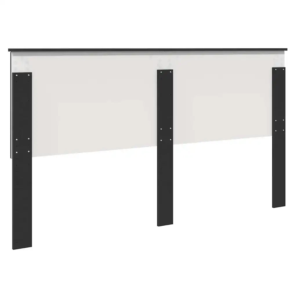 Testiera-Testata-Testiera Decorativa Rovere Nero 200 cm Legno multistrato 129340