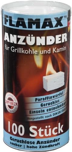 Flamax - Accendifuoco per barbecue e camino, 100 cubetti