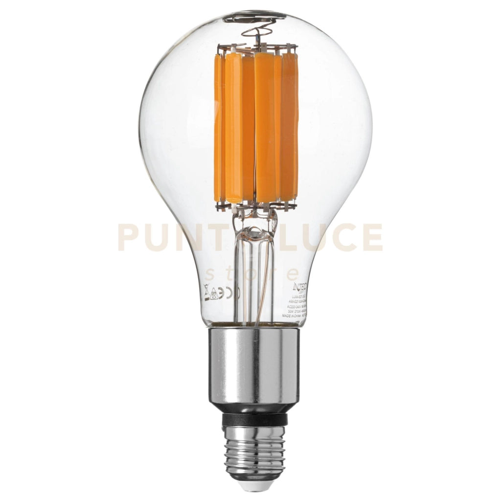 LAMPADINA LED FILAMENTO ATTACCO E27 30W 4500LM 2700K 300° 95X195mm 15000h CRI80