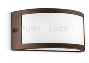 GES142- APPLIQUE RUGGINE 1 LUCE ATTACCO E27 IP54 IN ALLUMINIO