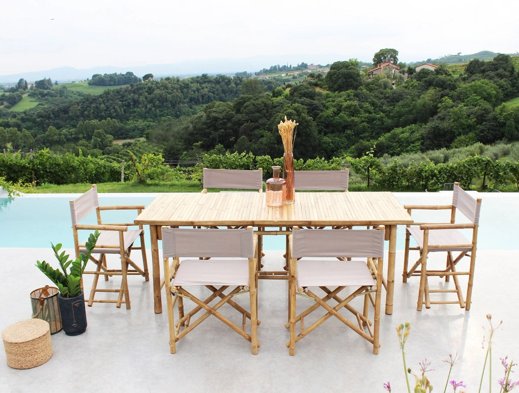 Sedia regista in bamboo pieghevole - BAMBOO