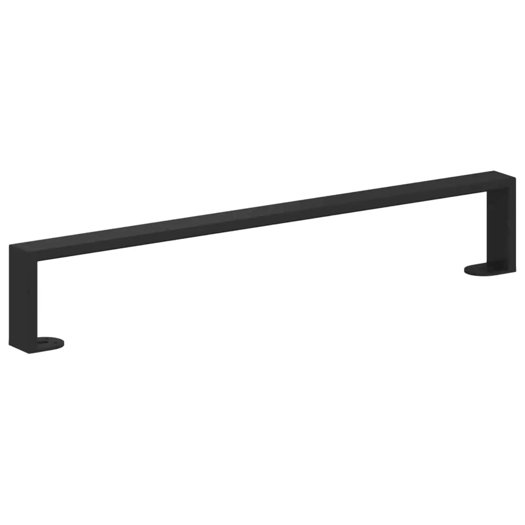 Piedini per mobili 2 pz Nero 596 x 40,5 x 100 mm Ferro CFW5876078