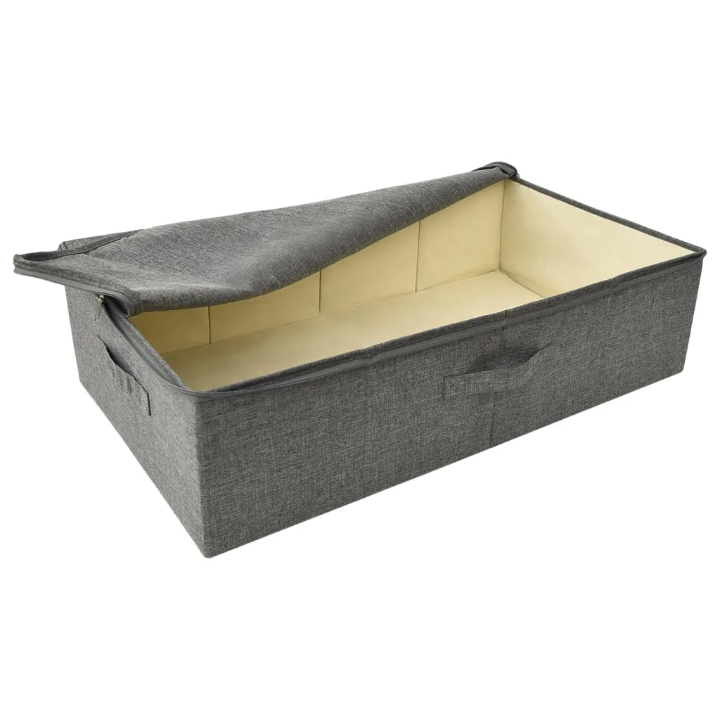 Scatole Portaoggetti 2pz in Tessuto 70x40x18 cm Antracite 332904