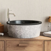 Lavandino-Lavello Nero ?40x15 cm in Marmo