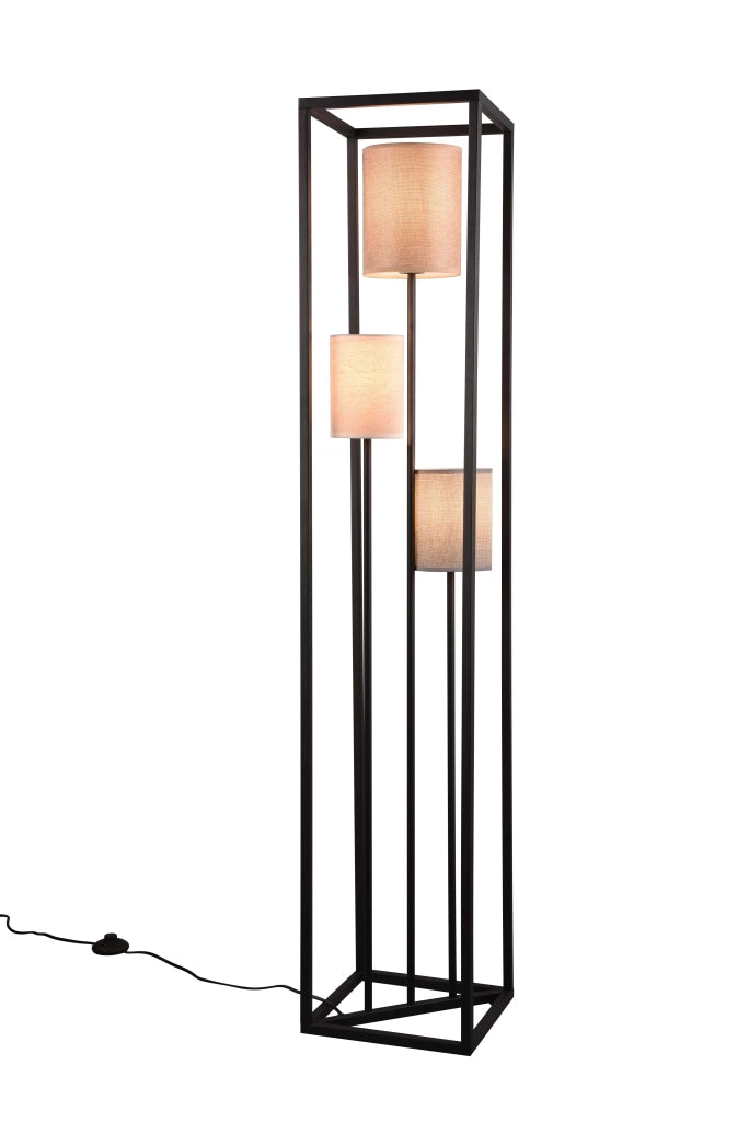 Lampada da terra 3 paralumi Ross