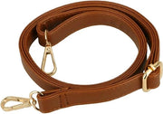 Cinturone in pelle flessibile per borse a tracolla - Marrone - 70-130 cm - Cinturino sostitutivo con cinghia regolabile