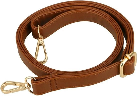 Cinturone in pelle flessibile per borse a tracolla - Marrone - 70-130 cm - Cinturino sostitutivo con cinghia regolabile