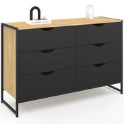 IDMarket - BOSTON Arcón de 6 cajones 115 cm diseño industrial