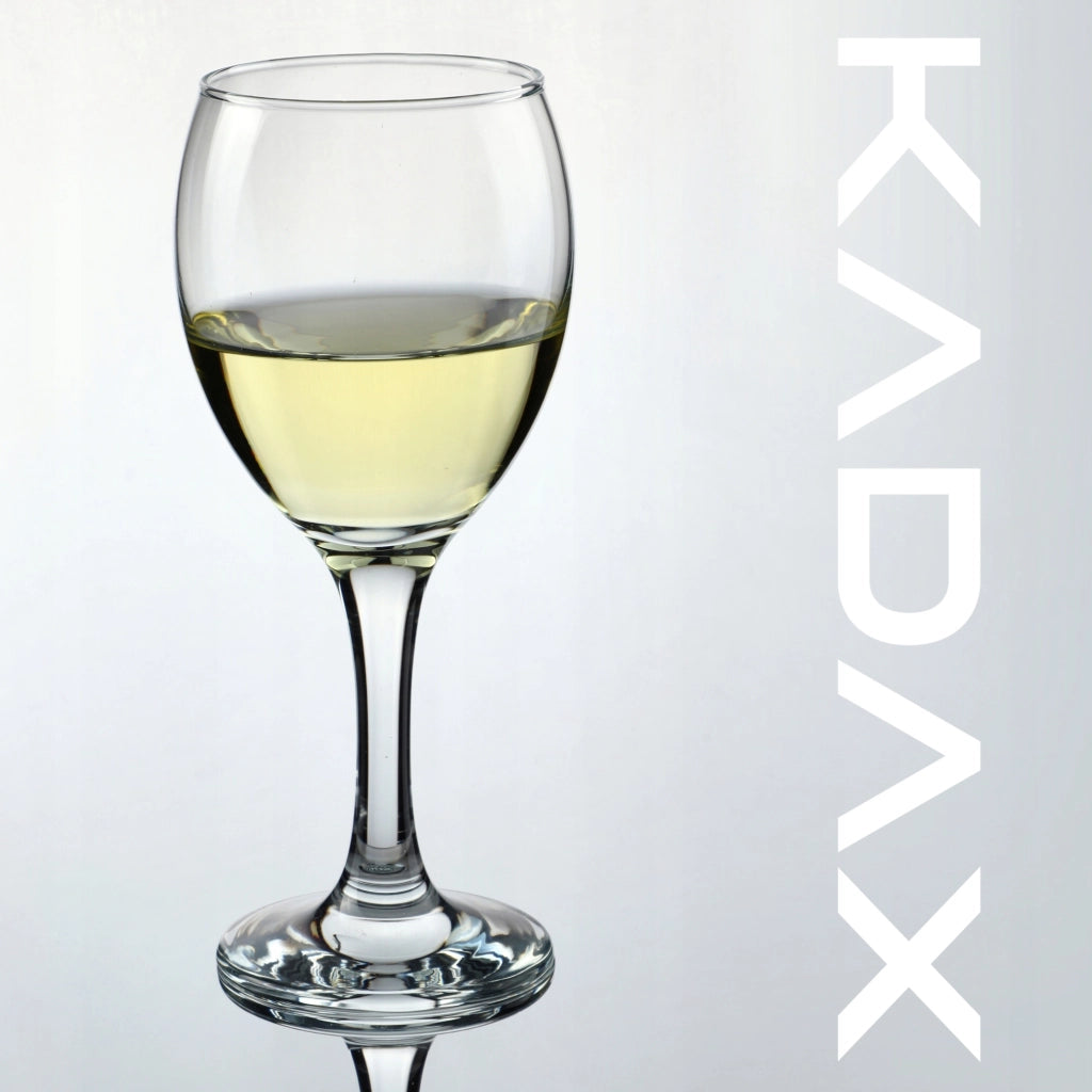 Set di 6 bicchieri da vino bianco KADAX da 245 ml, elegante set di bicchieri