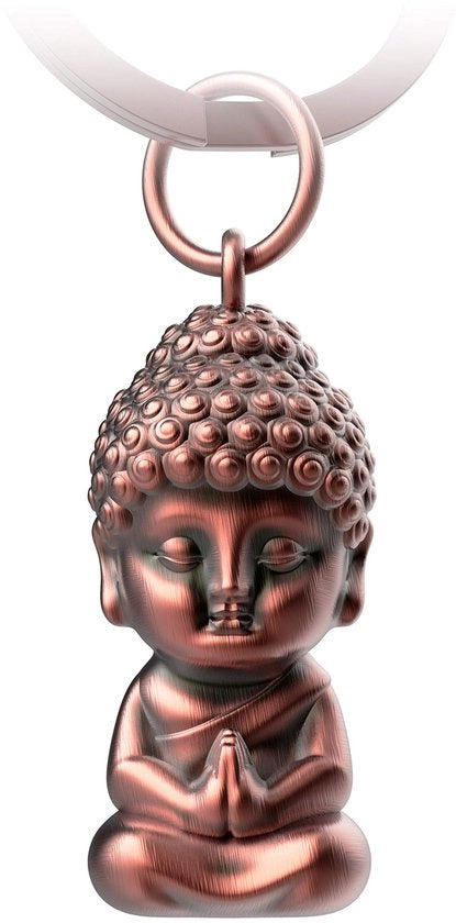 Hanger di metallo Buddha Karma - Hanger di metallo Mini Buddha Portafortuna Auto - Hanger di metallo per la fede Buddhista Chakra Yoga Regalo Figura di Buddha