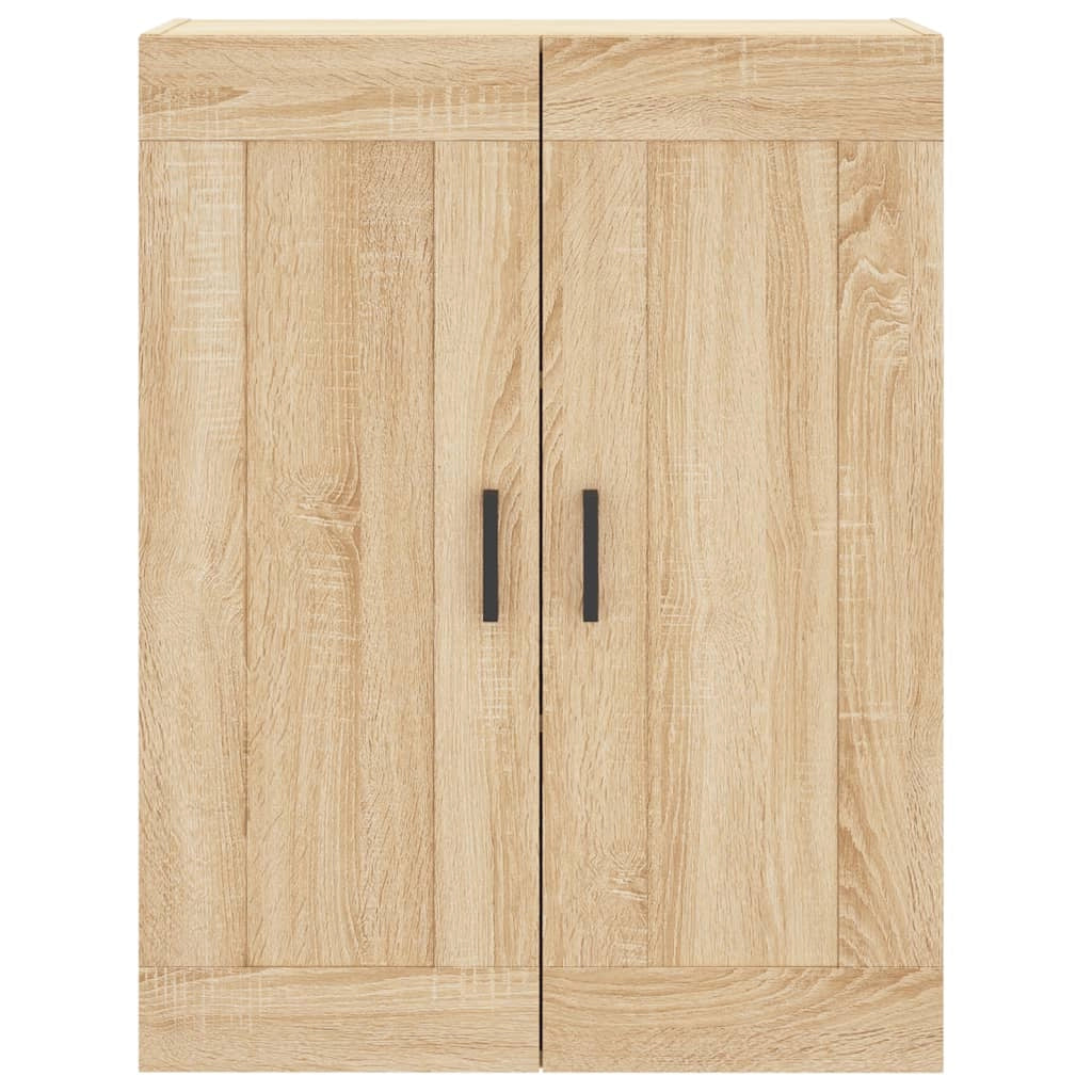Set di 2 pratici pensili decorativi da parete 69,5 x 34 x 90 cm realizzati in legno composito di rovere Sonoma 02_0055476