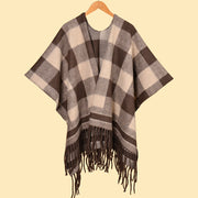 Sciarpa grande, semplice ma sofisticata, in stile etnico delle praterie, mantella, sciarpa in cashmere