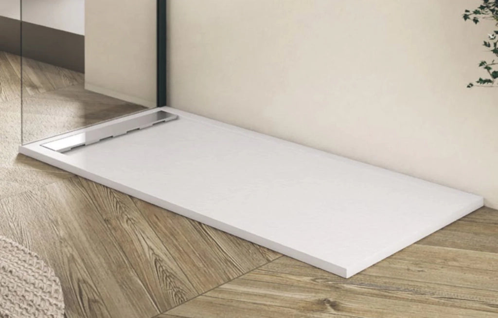 Piatto doccia Bidai con bordo 70X200 cm colore Grigio RAL 7040 griglia Grigio