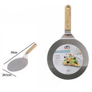 Trade Shop - Pala Spatola Per Pizza Con Manico Legno Paletta Tagliere Tondo 39 X 20,5cm 74183 -