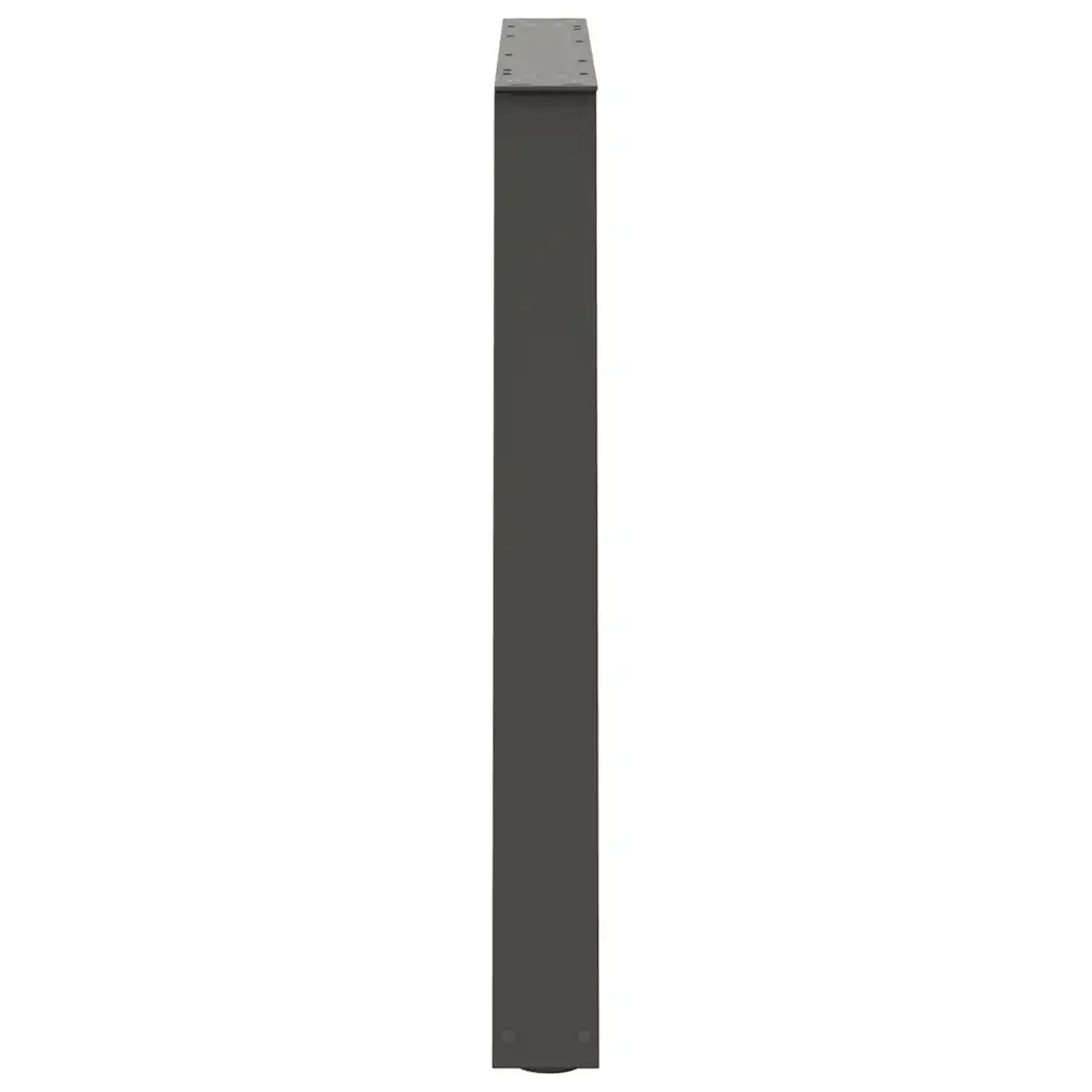 vidaXL Gambe per tavolo da pranzo a forma di V 3 pz Antracite 100x(72-73,3) cm Acciaio