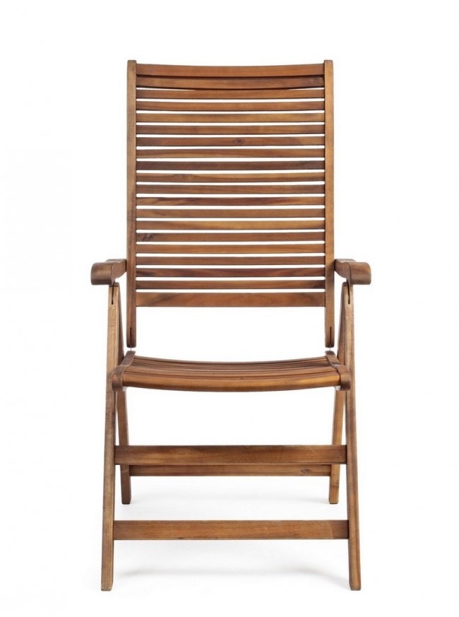 Poltrona Reclinabile 57,5x70bx111h cm Noemi Legno Naturale