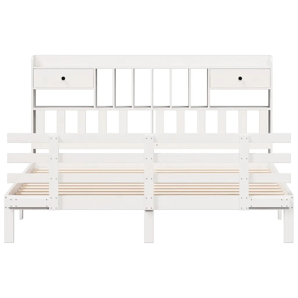 Giroletto con Libreria senza Materasso 180x200 cm in Legno Pino 3322803