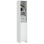 Colonna Bagno con Ante e Ripiani ¨C zephmum ¨C Bianco 30x30x160 cm