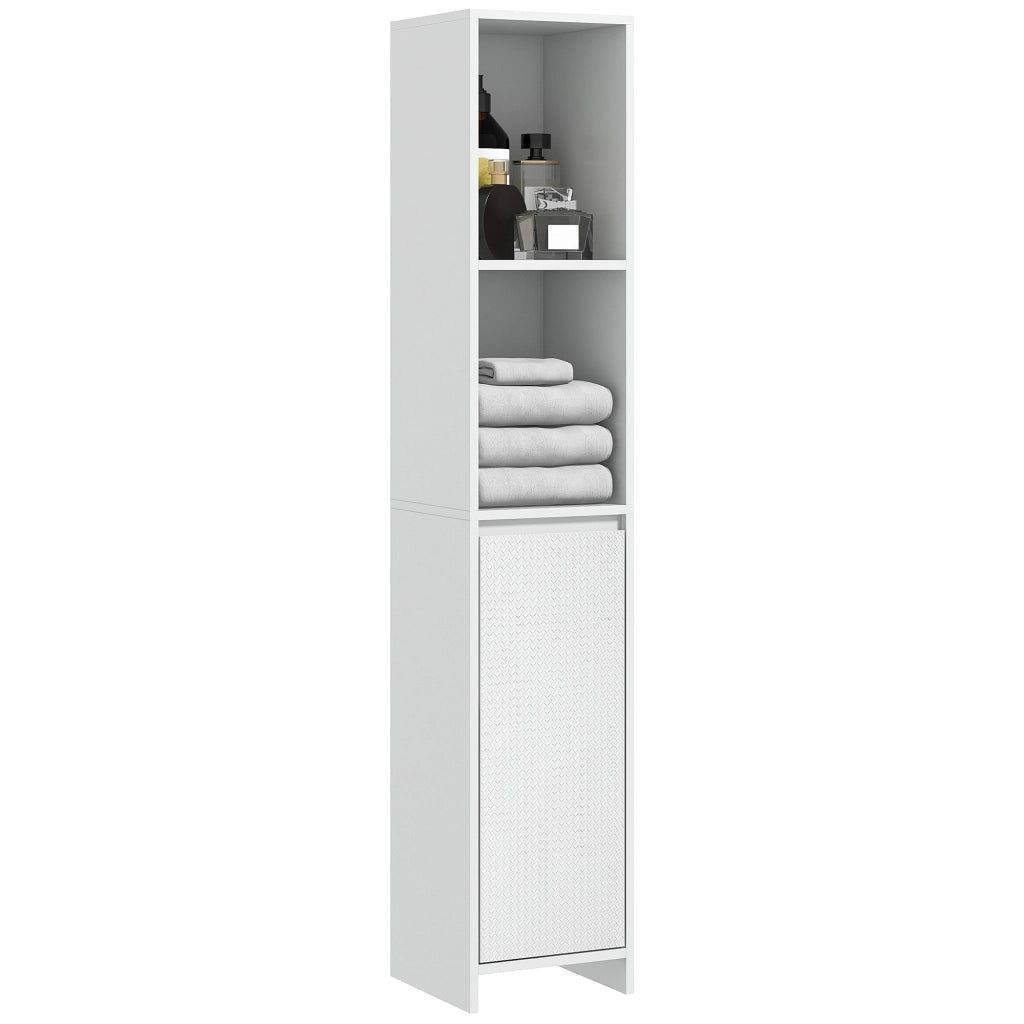 Colonna Bagno con Ante e Ripiani ¨C zephmum ¨C Bianco 30x30x160 cm