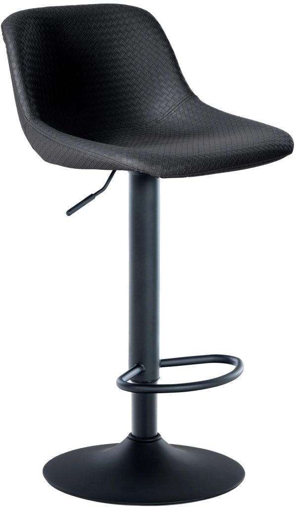 Sgabello Loft nero,Finta pelle