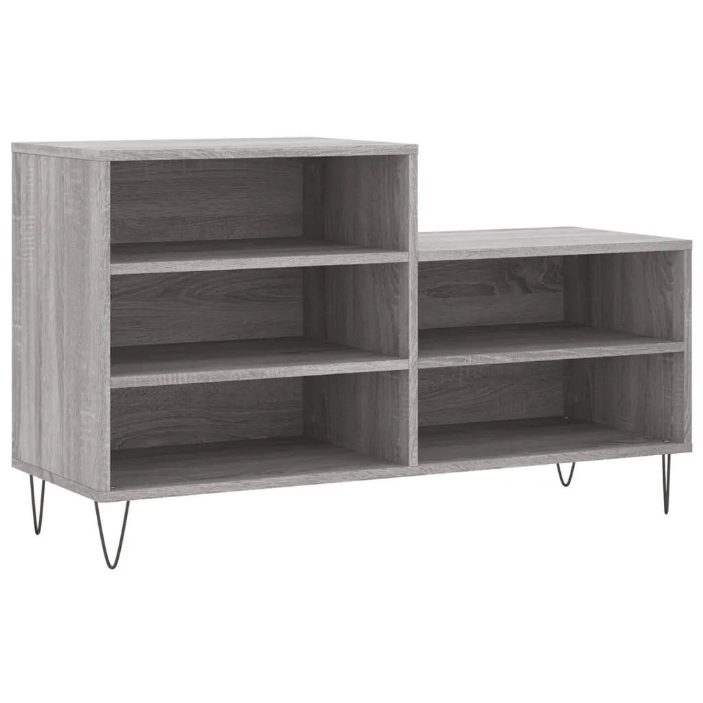 Scarpiera | Mobile per scarpe Grigio Sonoma 102x36x60 cm in Legno Multistrato
