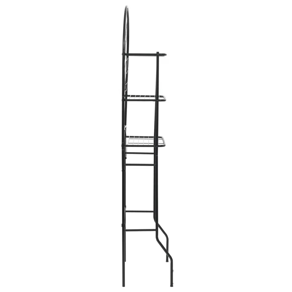 Scaffale da Bagno Nero 60x33x174 cm CFW3541883