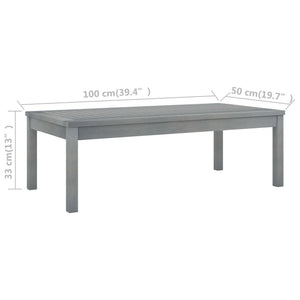 Set Divani da Giardino 5 pz con Cuscini in Legno Acacia Grigio cod mxl 39986