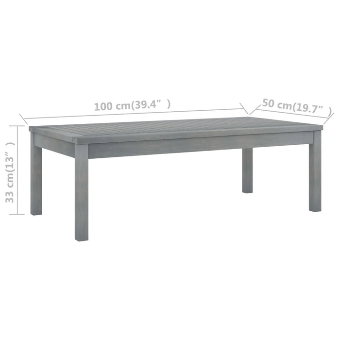 Set Divani da Giardino 5 pz con Cuscini in Legno Acacia Grigio cod mxl 39986