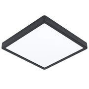 Plafoniera Quadrata Esterno Contemporaneo Argolis-Z Alluminio Nero Led