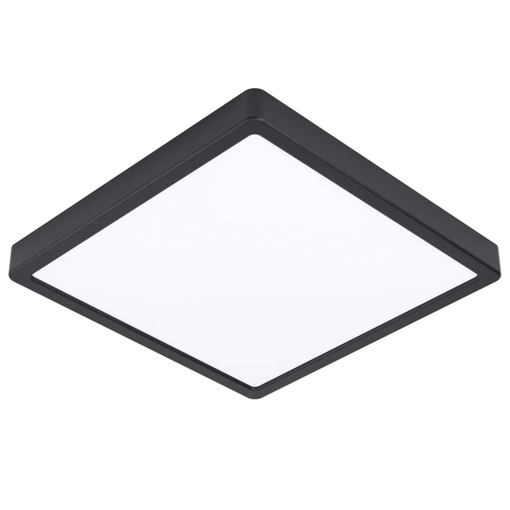 Plafoniera Quadrata Esterno Contemporaneo Argolis-Z Alluminio Nero Led