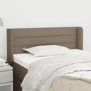 Testiera ad Orecchio-Testata con Orecchie Tortora 93x16x78/88 cm in Tessuto 815366