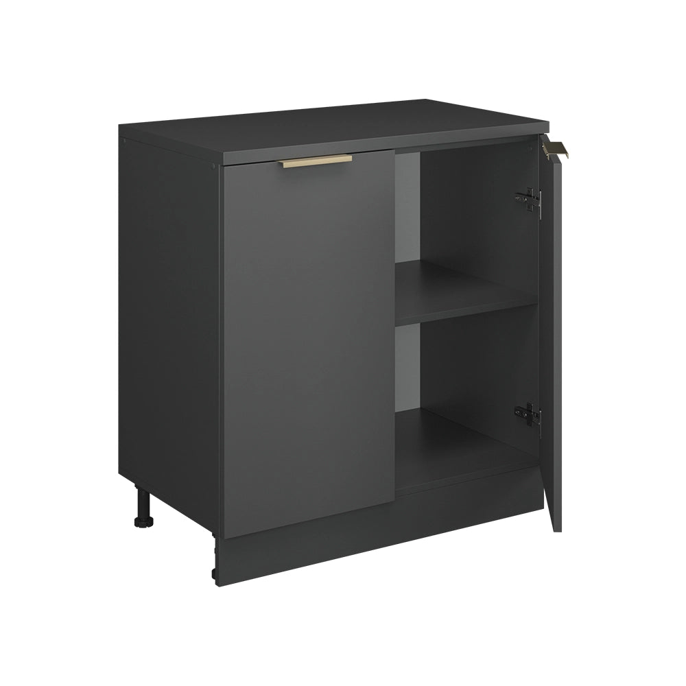 Mobile per mansarda Rion Antracite-oro/Antracite 80 x 83.8 cm senza inclinazione con 2 ante Vicco