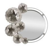 Specchio Kandi 85x7x80,6 cm in Metallo e Specchio Argento