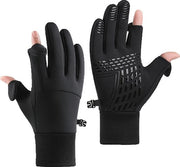 Manopole da neve leggere e impermeabili per uomo e donna, calzamaglie da neve calde e impermeabili per clima invernale, adatte per sci, escursioni a piedi e mountain bike, colore nero, modello 2-L