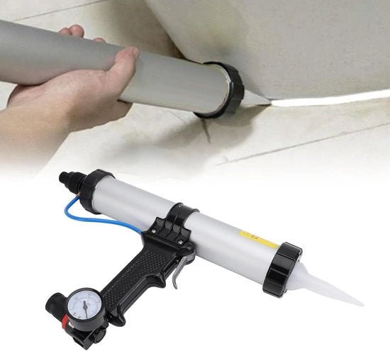Kitpistool pneumatico - Kitpistool compattibile in alluminio - Applicatore di cartuccia per la decorazione domestica - 400ml.